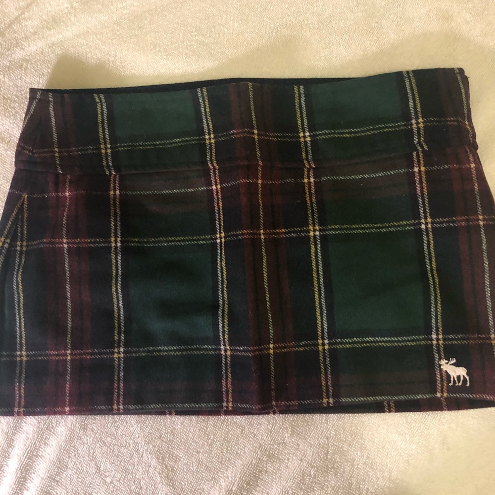 Abercrombie & Fitch wool plaid mini skirt